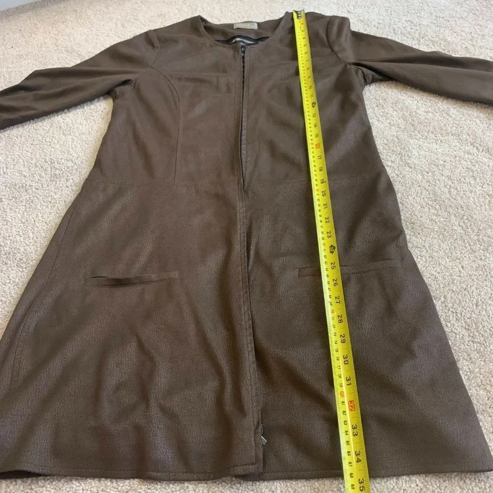 Rodika Zanian brown skirt jacket set sz 40